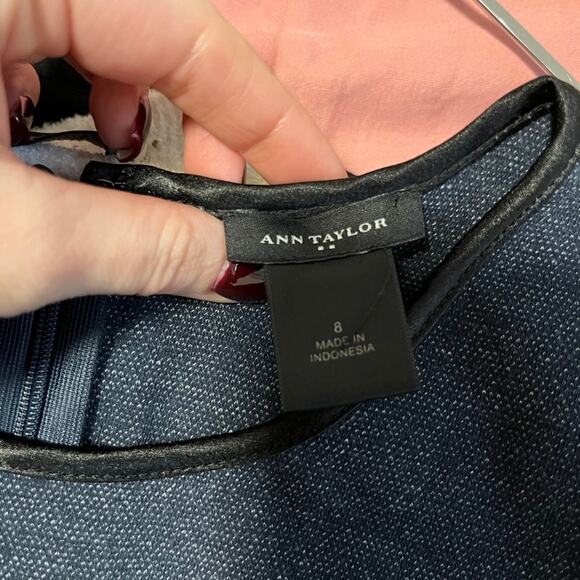 Ann Taylor Blue Dress Size 8 - Picture 2 of 4